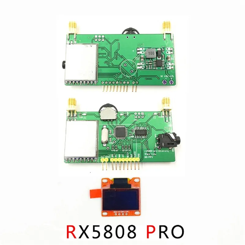Высокое качество RX5808 Pro 5 8 Г 40CH разнообразие FPV приемник OLED Дисплей для Fatshark видео