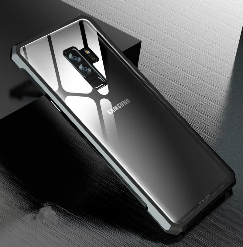 Чехол Note 9 ударопрочный жесткий Гибридный чехол из закаленного стекла для Samsung