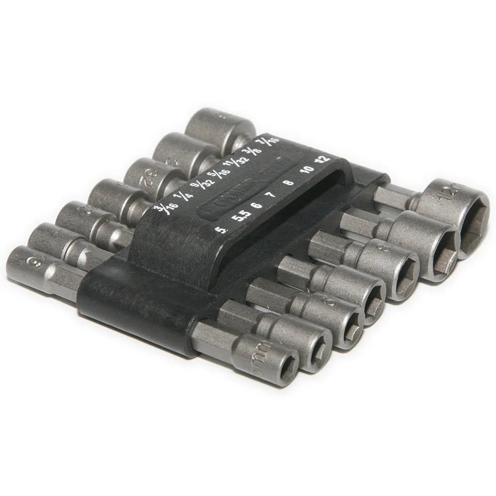 

1/4 Hex Cordless Drill Nut-Drive Hand Tools Wrench 14pcs Sae Metric Quick Change Power Nut Driver Bit Set Screwdriver Nutdrivers