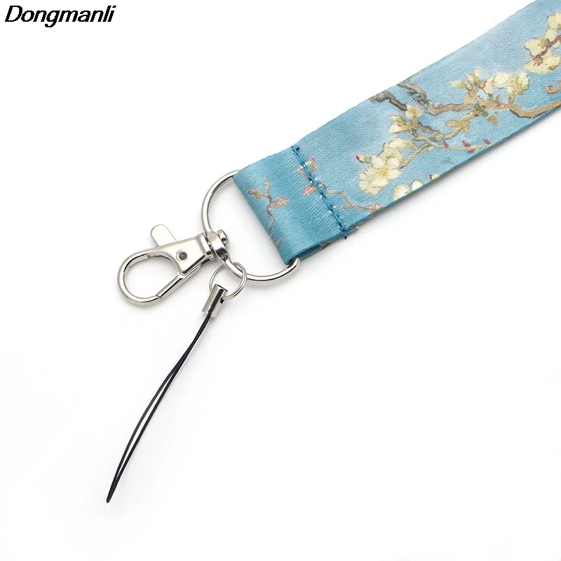 F513 Ван Гог Картина маслом брелок Lanyards Id бейдж держатель ID карты пропуск мобильный телефон USB бейдж держатель ключевой ремень
