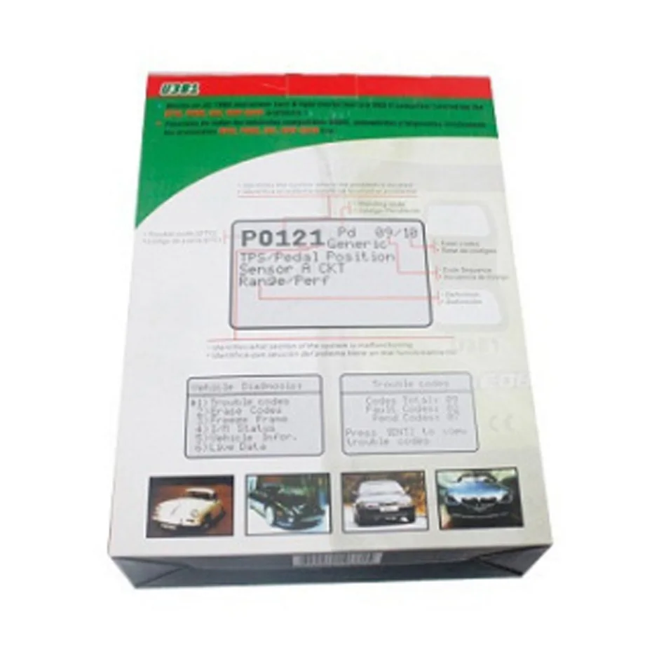 OBD2 считыватель кодов U381 EOBD диагностический Сканер U 381 бесплатная доставка лучшее