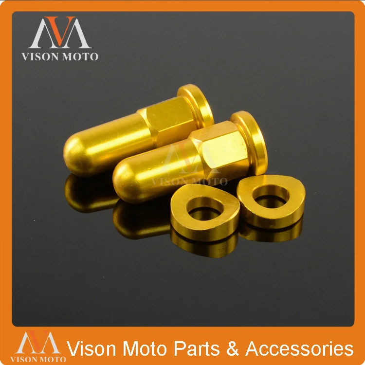 Gold MX Rim Covers Nuts Washers Security Bolts For suzuki RM125 RM250 RMZ250 RMZ450 RMX250 RMX450 DRZ400 Motocross Dirt Bike | Автомобили