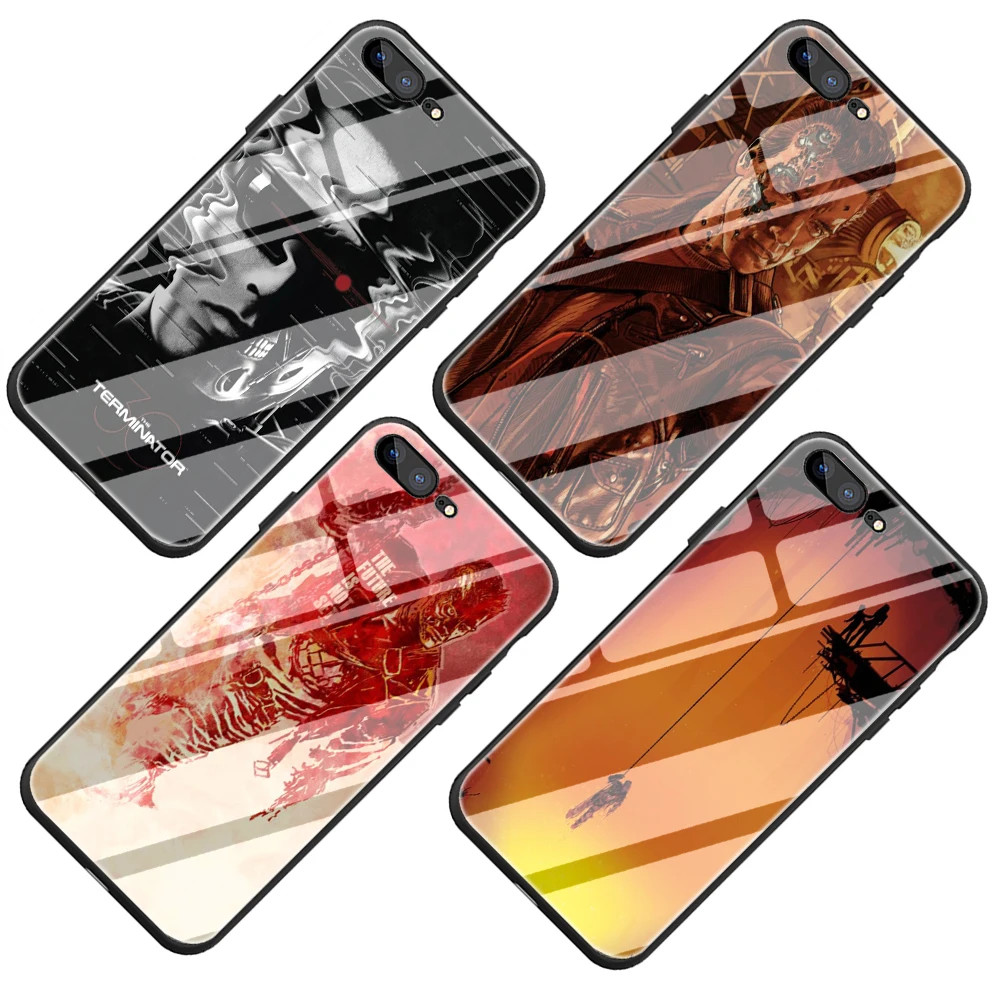Защитный чехол из закаленного стекла Terminator для iphone SE 2020 5 6 6S Plus 7 8 X XS XR 11 Pro