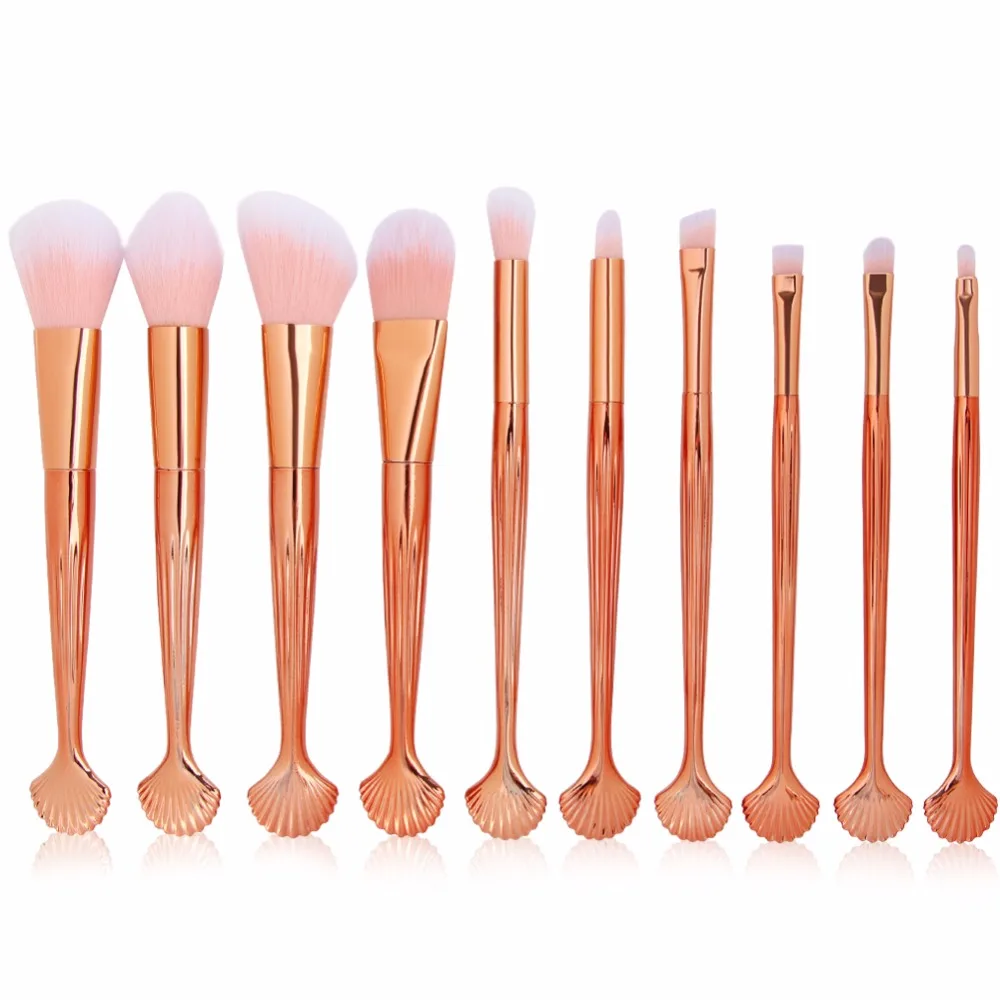 В виде ракушки Макияж Расчёски для волос 10 шт./компл. красочные Русалка Основа