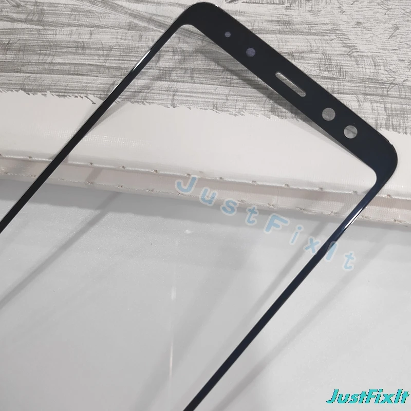 10 pcs/lot For Samsung Galaxy A8 2018 A530F Touch Screen Panel Front Outer Glass Lens Cover Replacement | Мобильные телефоны и