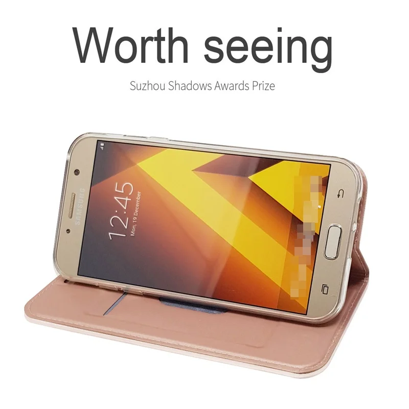 Чехол для Samsung Galaxy A3 A5 A7 2017 A320F A520F A720F чехол из искусственной кожи флип Магнитный