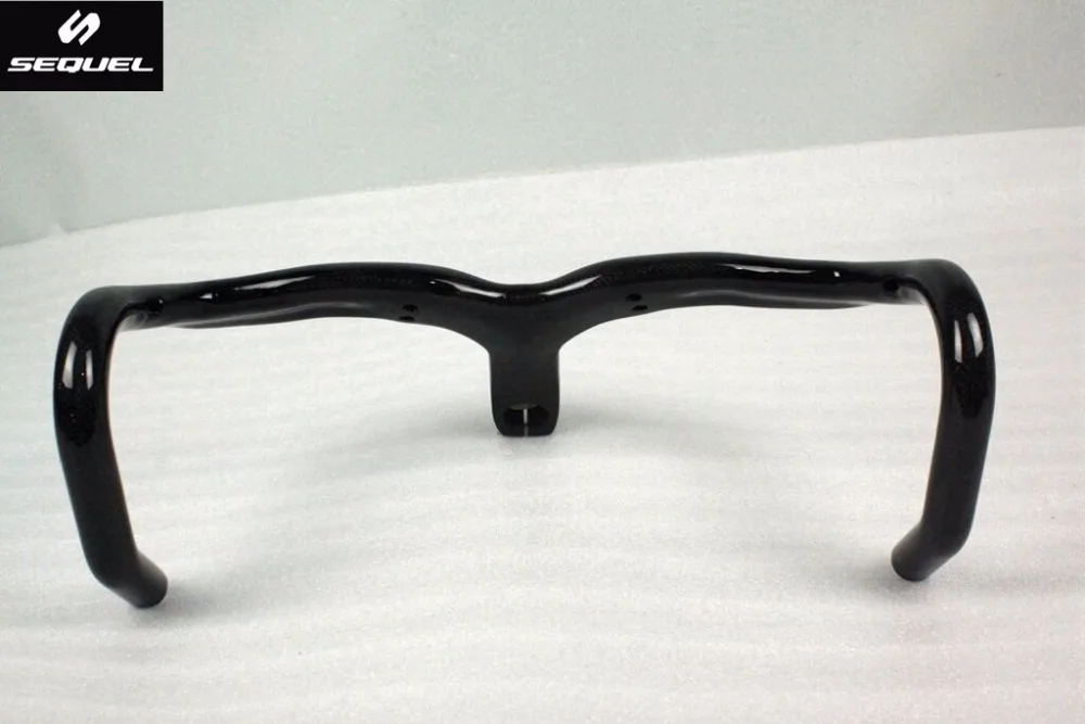

SEQUEL Cycling Road Bike Handlebar Bent Bar Ultralight Carbon Fiber Bicycle Handlebar28.6mm 400/420/440 Ultra-light bike parts