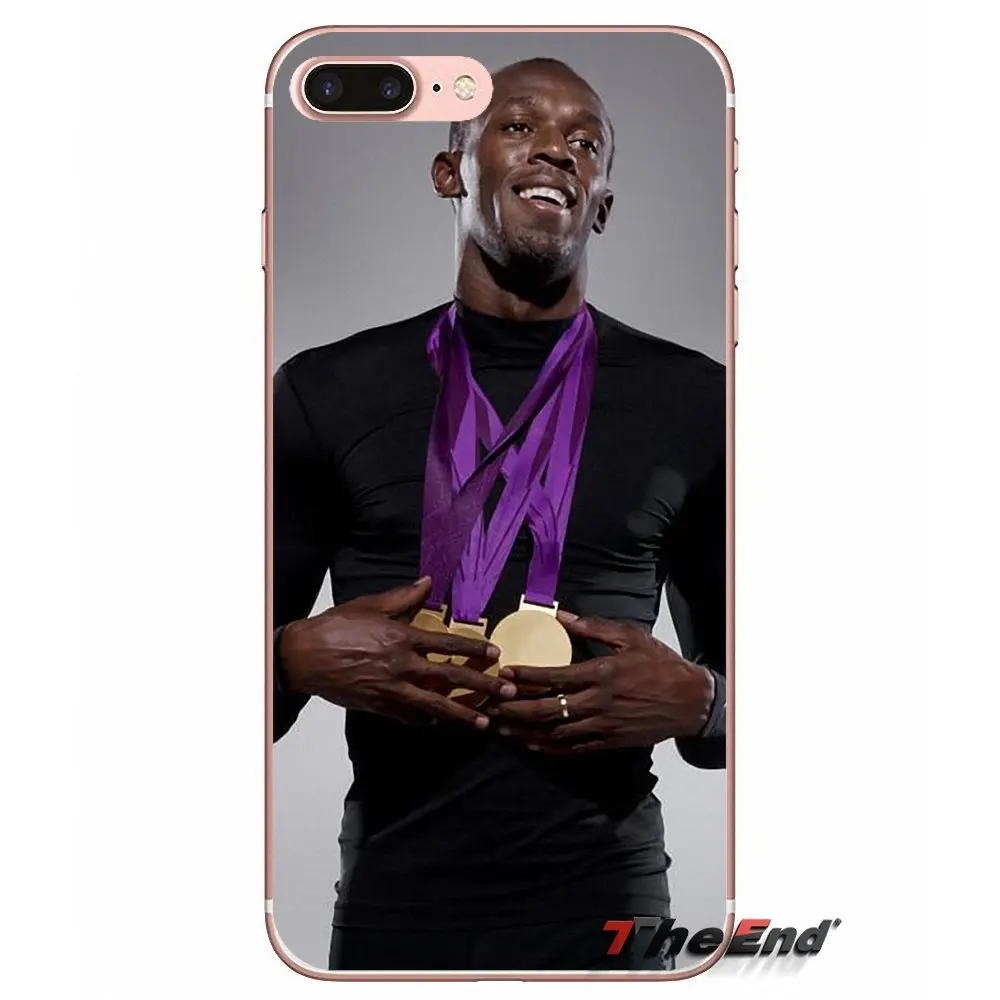 Для Samsung Galaxy S2 S3 S4 S5 MINI S6 S7 edge S8 S9 Plus Note 2 3 4 5 8 Coque Fundas Custom Case Usain Bolt Quick Man