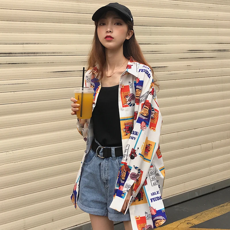 2019 Новое поступление женской одежды летняя Корейская версия Ulzzang свободная