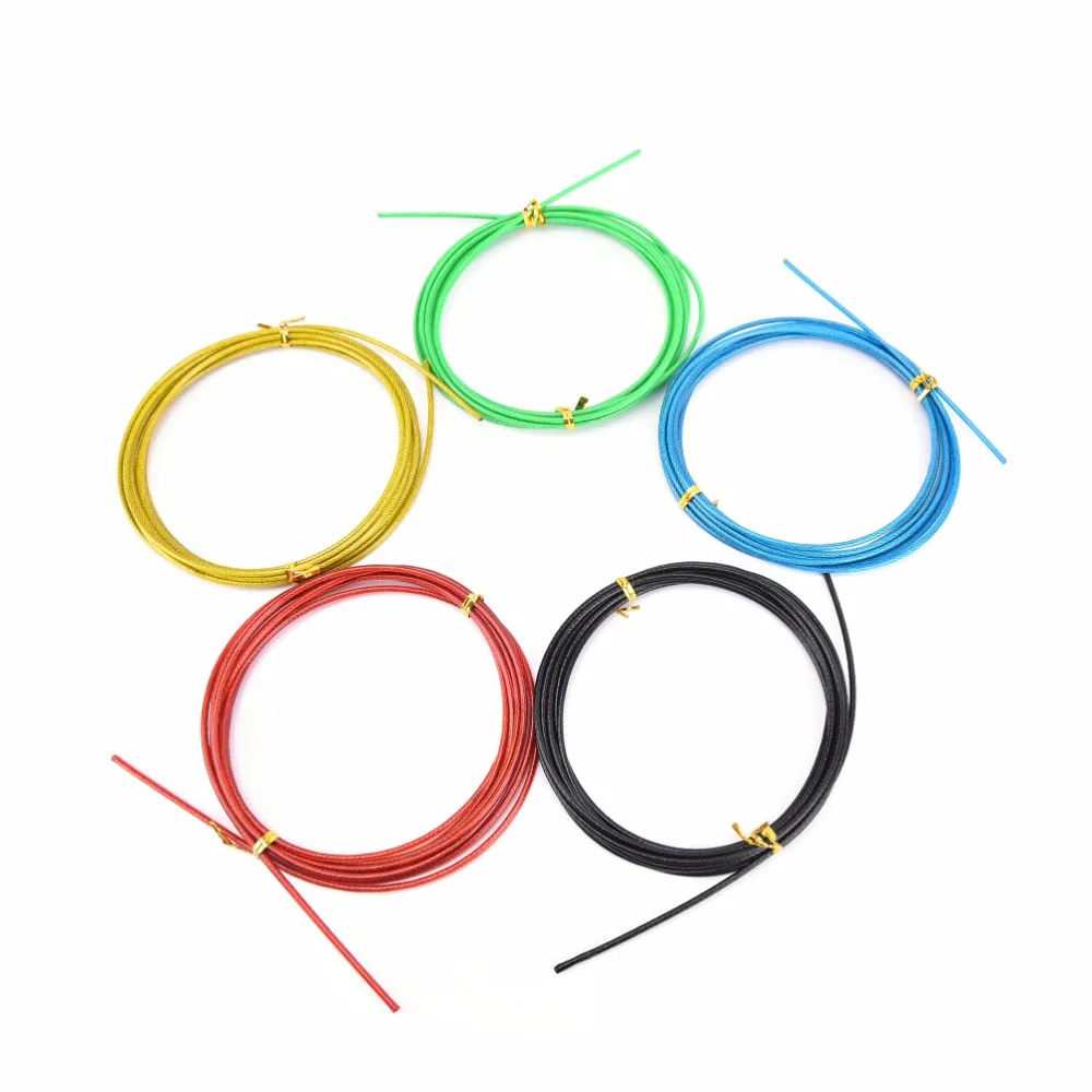 

New Arrival 2.5M Athletics Skipping Rope 1pc Crossfit Replaceable Wire Cable Speed Jump Ropes