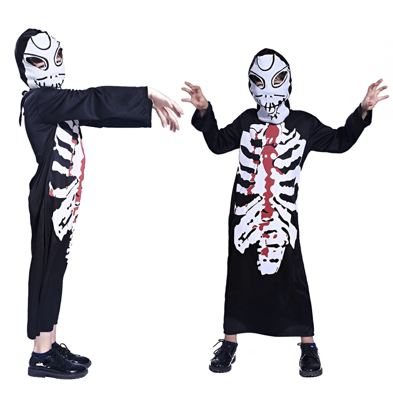 Бесплатная доставка Хэллоуин черный призрак зомби ролевых игр Одежда для
