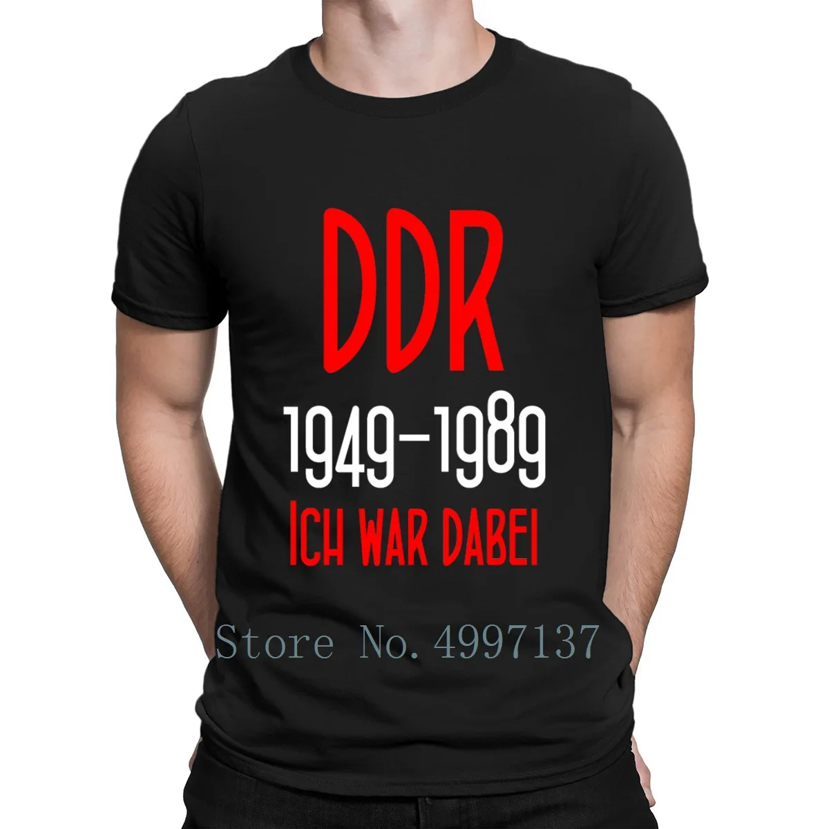 Футболка Ddr 1949 1989 Deutsche demokrматче понок летняя стильная графическая дышащая