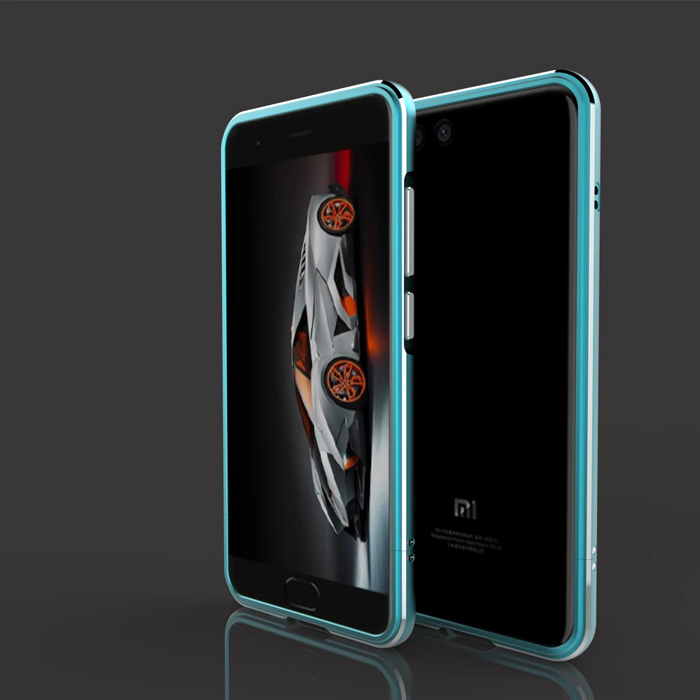 Небесно-голубой Алюминиевый чехол для Xiaomi Mi6 роскошный чехол-рамка ультра тонкий защитный алюминиевый бампер для Xiaomi Mi6 чехол 5,15 дюйма TX - Цвет: Небесно-голубой