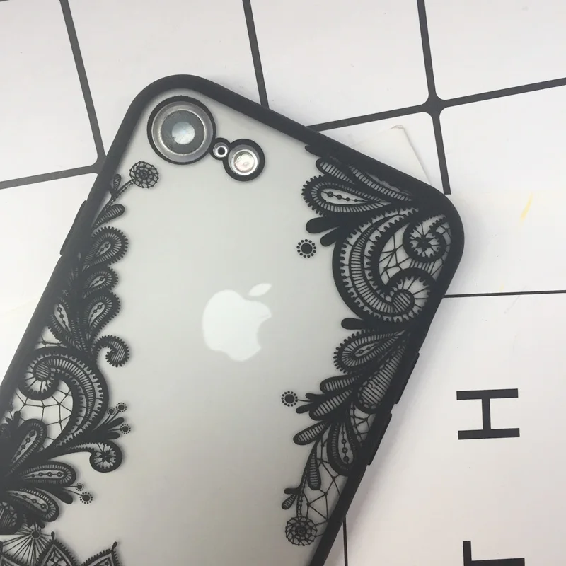 Чехол Tfshining в стиле ретро с кружевными цветами для iphone XS Max XR матовый чехол из ТПУ
