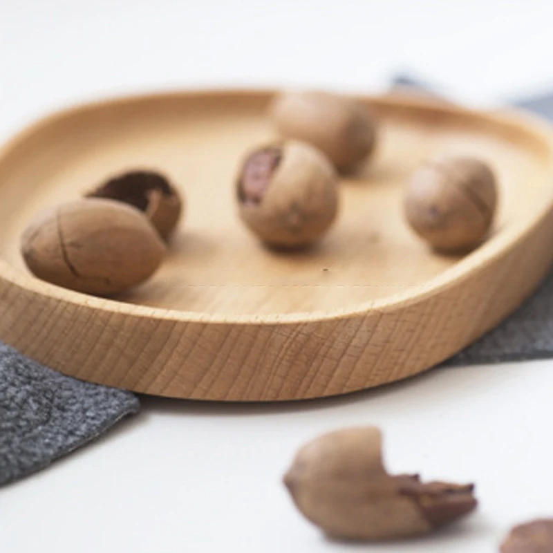 Новый японский стиль поднос из бука и дерева для чая фруктовая тарелка галька