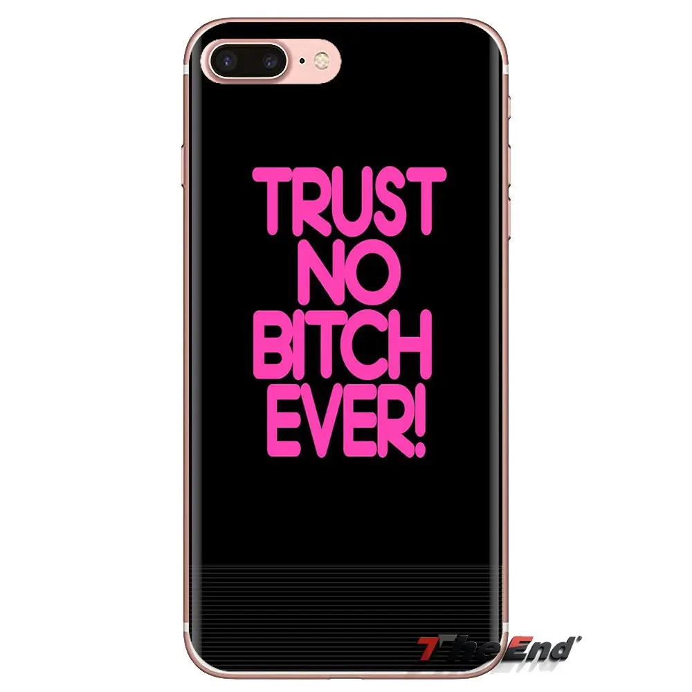 Для Samsung Galaxy A3 A5 A7 A9 A8 Star A6 Plus 2018 2015 2016 2017 прозрачный мягкий чехол для кожи Trust no bitch