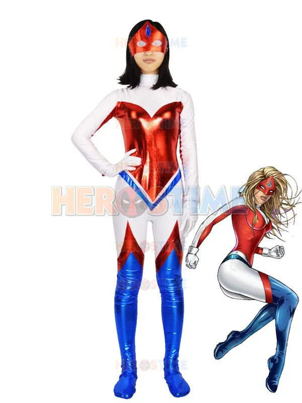 Костюм капитана Великобритании спандекс и металлик костюм супергероя для