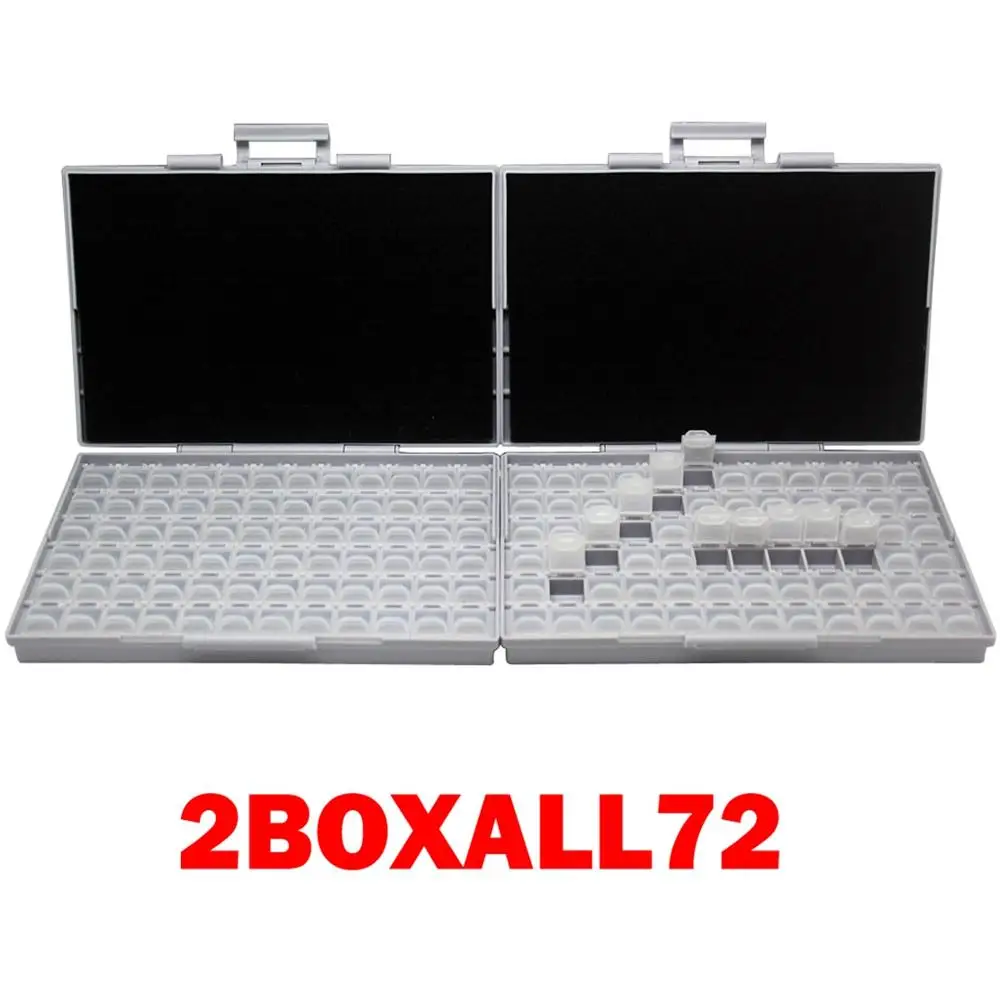 2BOXALL72 AideTek 2 корпуса поверхностного монтажа резистор конденсатор Электроника хранения ящики и органайзеры 0805 0603 пластиковые инструменты коробка 2 коробки - Цвет: 2BOXALL72