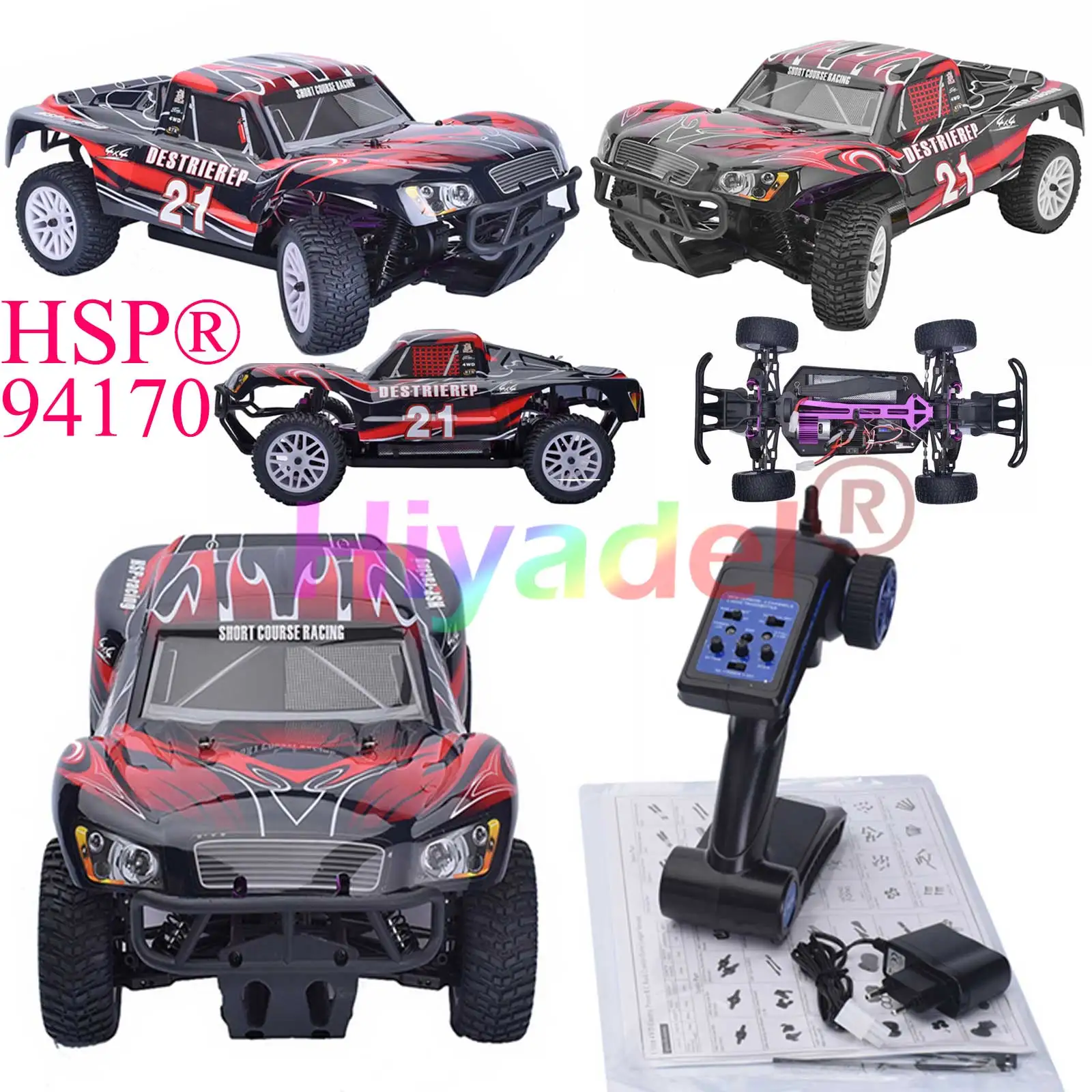 Оригинальный HSP 94170 RC гоночный автомобиль RTR 1:10 4WD Off Road Rally грузовик 2.4 ГГц lipo