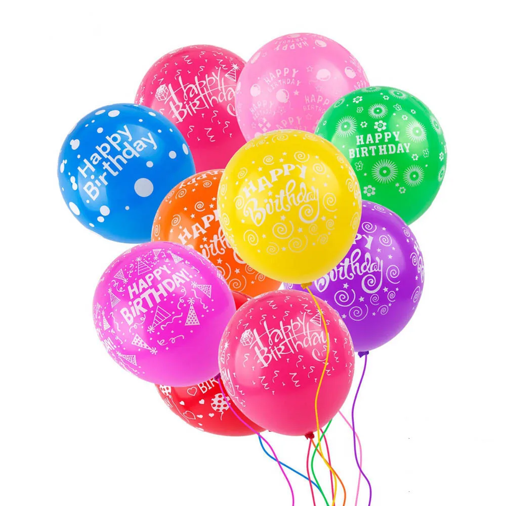 5pcs HP Latex balls 5 шт. надувные воздушные шары конфетти 12 дюймов латексные прозрачные воздушные шары на день рождения 18 30 40 50 юбилей Свадебные украшения вечерние сувениры - Цвет: 5pcs HP Latex balls