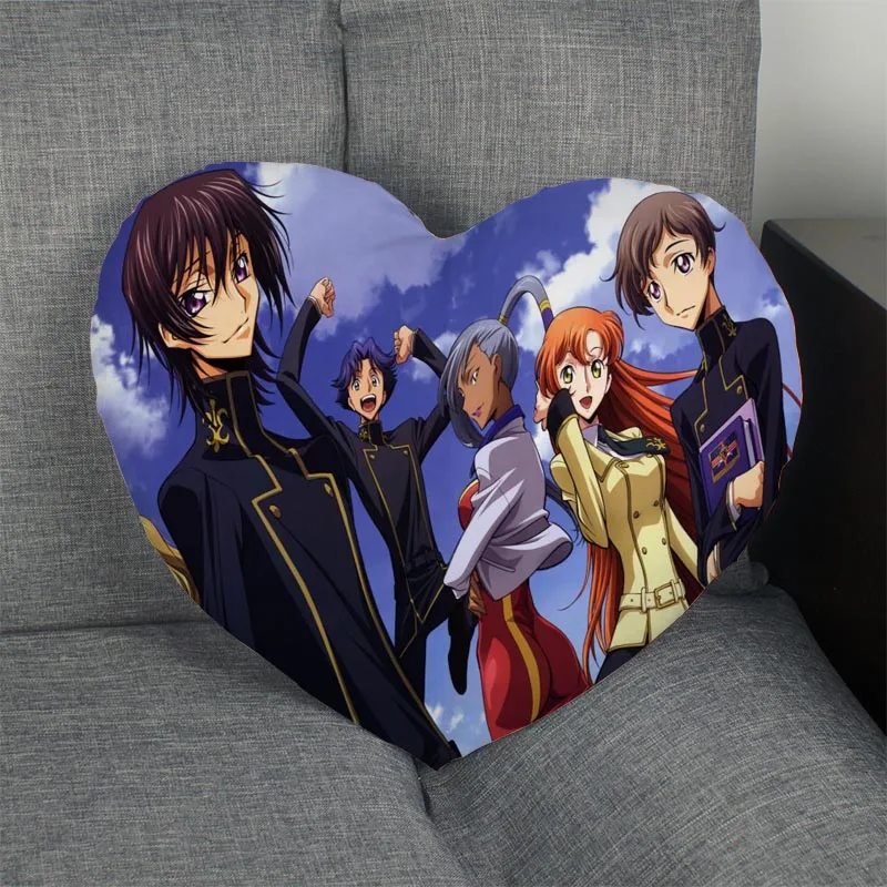 Изготовленный На Заказ Code Geass Lelouch of the Rebellion сердце Наволочка на молнии наволочка