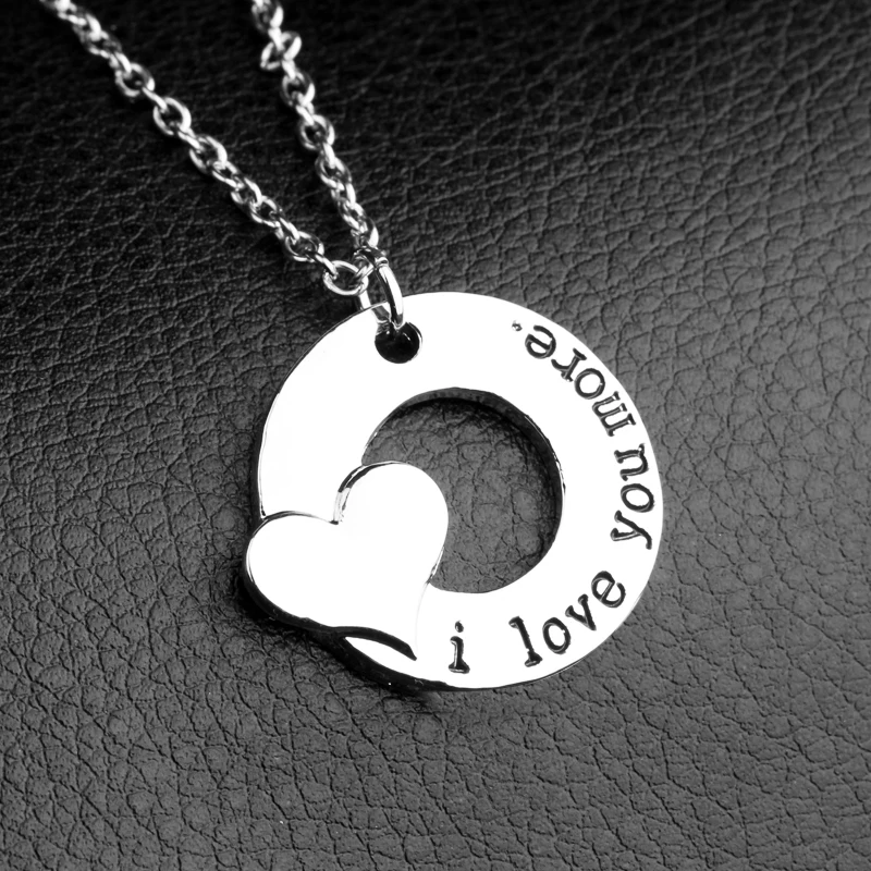 Ожерелье с подвеской Я тебя люблю больше|gift for boyfriend|love couplei love you |