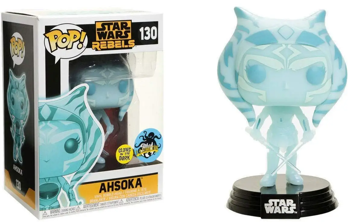 Эксклюзивный светится в темноте Funko pop Звездные войны Rebels-Ahsoka Виниловая фигурка Коллекционная модель игрушки в коробке