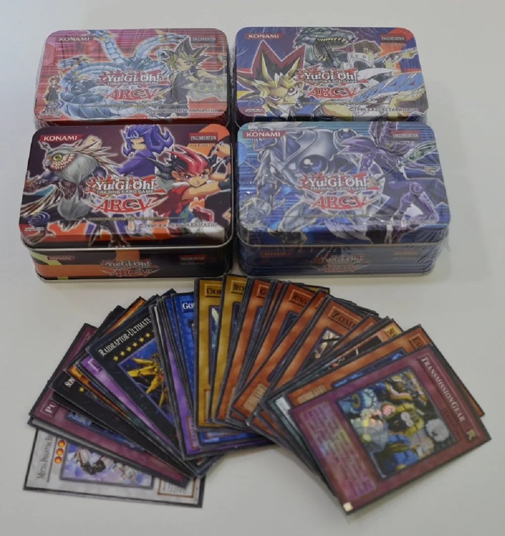 41 шт./компл. Yu-Gi-Oh! игровые карты Классическая игра юджиох английские карточки коробки коллекция карт с флеш-карта и коробка олова металла игрушки