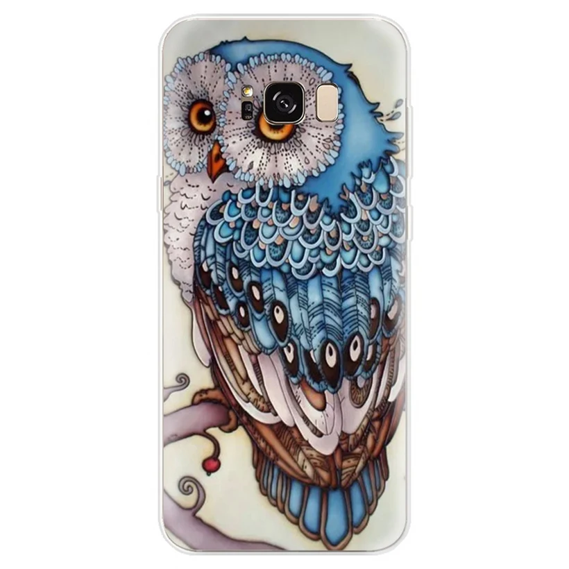 Silicone Case For Samsung Galaxy J1 J3 J4 J5 J6 J7 S9 plus A3 A5 A7 A8 A30 A50 2016 2017 2018 Owl Cover Funda AB038 |
