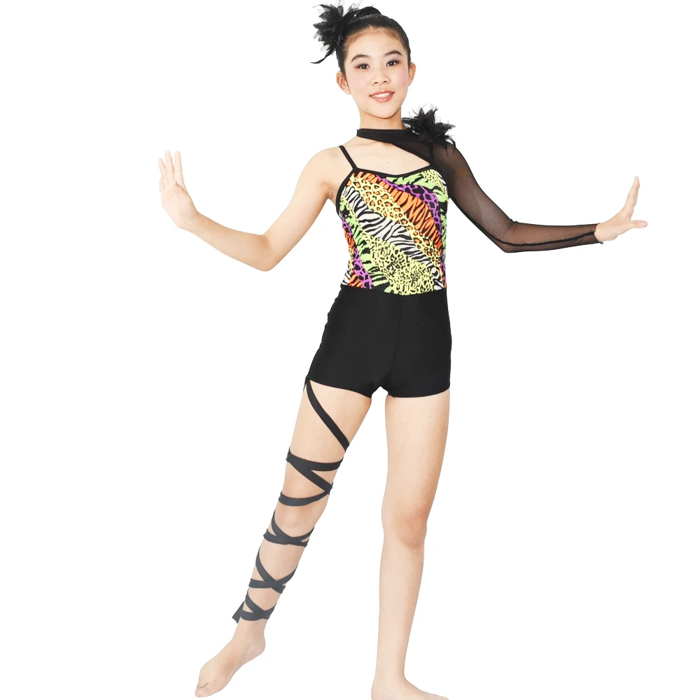 MiDee Acrobat танцевальный костюм Джаз Одежда для танцев хип-хоп, джаз гимнастическое наряды конкуренция носить комбинезон гимнастика Костюмы