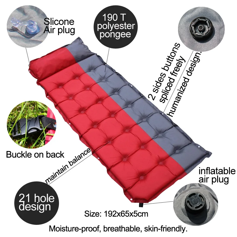 Надувной матрас для кемпинга пикника туризма|sleeping pad|inflatable air mattressself inflatable mattress |