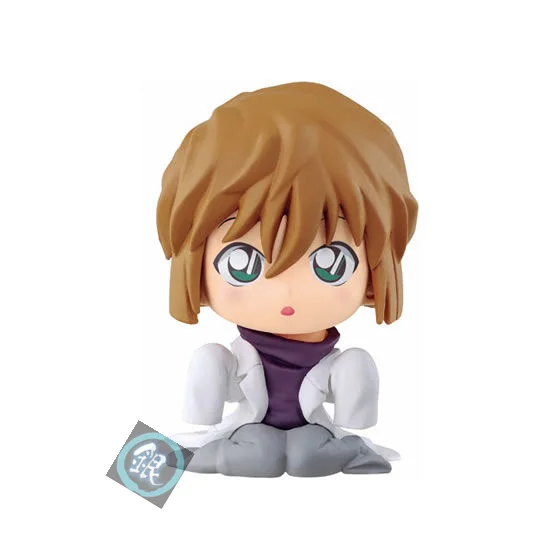 New Detective Conan Sitting Figure Complete Set(2) Gashapon Collectible Mascot Toys Original