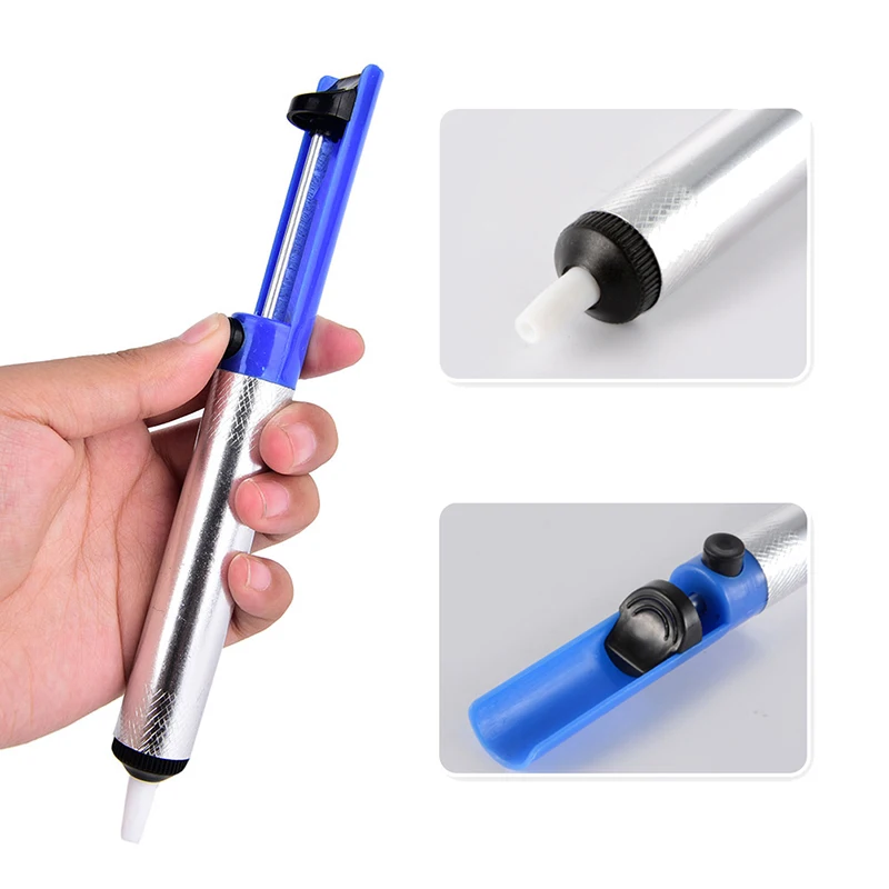 

Solder Remover Metal Solder Sucker Electric Desoldering Pump Tool Removal Vacuum Electric Soldering Irons Welding Tools 1pcs