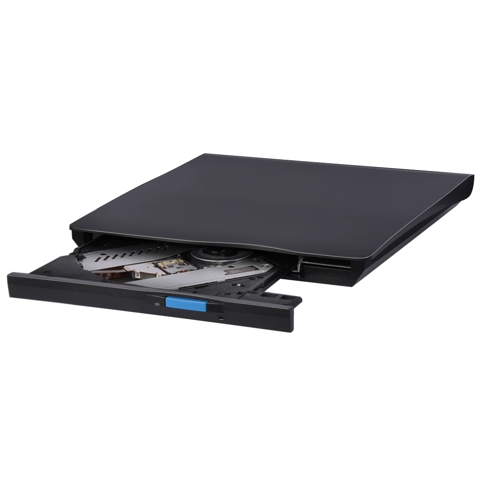 Deepfox тонкий внешний USB 2 0 привод DVD RW CD записывающее устройство рекордер