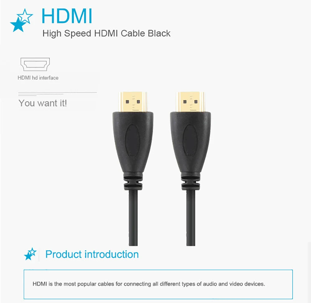 Hongtian hdmi-hdmi кабель HD 1080P Высокоскоростной 3D Кабель HDMI 1,4 в 30 см 1,5 м 2 м 3M 5 м 7,5 м 10 м для HD lcd HDTV xbox PS3
