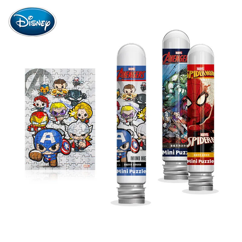 Модный Плоский Мини пазл мстители Disney 150 штук|Пазлы| |