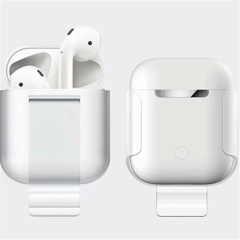 White VETOMEET крючок дизайн Bluetooth беспроводные наушники чехол для AirPods простой стильный дизайн для Airpods зарядная коробка Интимная посадка - Цвет: White