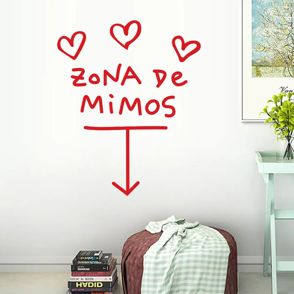 PVC Wallpaper Zona De Mimos Home Decor Wall Sticker Decal Bedroom Vinyl Art Mural Stickers z0528#G30 | Дом и сад