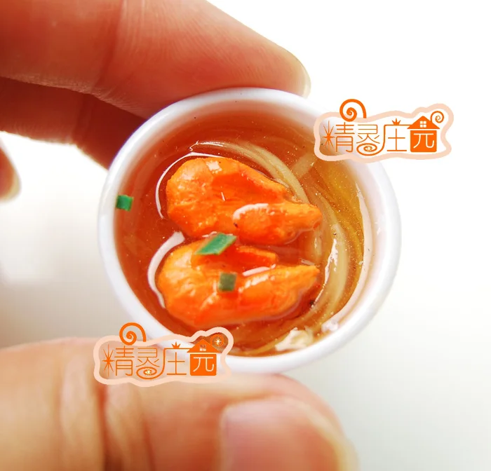 

Mini dollhouse Mini - furniture model of the shrimp surface accessories