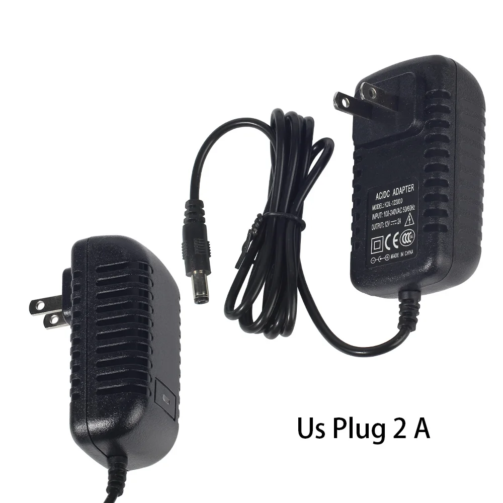 DC12V Power Supply 12Volt 2A EU/US Plug Adapter LED Driver Alimentatore 12v 2a for Strip Light AC 100 - 240V | Лампы и освещение