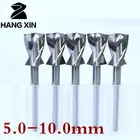 Твердосплавная фреза для печатных плат, 5 шт., фреза 5,0 мм, 5,1 мм, 5,2 мм, 5,4 мм, 5,5 мм, 6,0 мм, 8,0 мм, фреза с ЧПУ, инструменты для древесины, вольфрамовое твердосплавное сверло