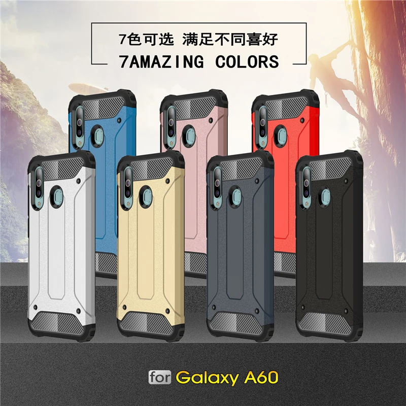 Чехол Силиконовый из ТПУ для Samsung Galaxy A60 жесткая задняя крышка поликарбоната
