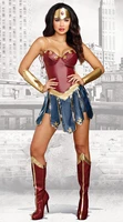 halloween deluxe justice wonder league costume women bodysuit superhero supergirl mulher maravilha fantasia carnival outfit