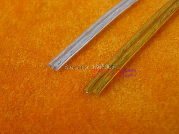 10 м/лот 2*1mm2 прозрачный двойное ядро плоских проволочных поясов для провод люстры