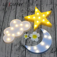 lediary lovely cloud star moon led 3d light night light kids gift toy for baby children bedroom tolilet lamp decoration indoor