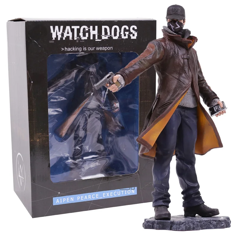 Часы собак Aiden Pearce из ПВХ фигурка Коллекционная модель игрушка 23 см|model toy|figures
