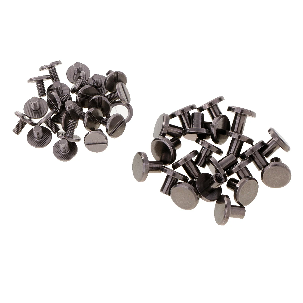 20 комплектов Круглые головки шпильки кожаные аксессуары для рукоделия заклепки