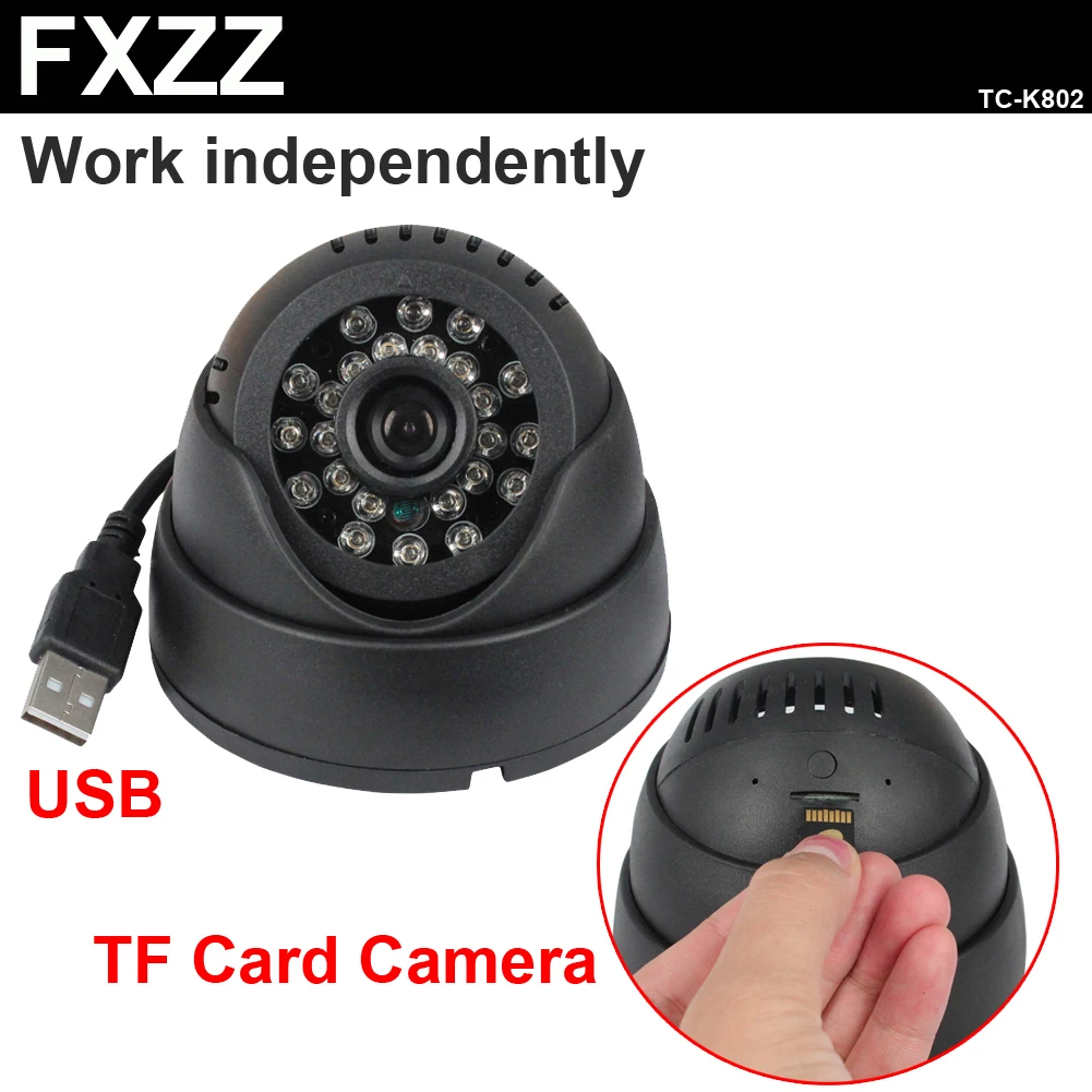 USB Sony HD CMOS открытый SD карты dom 24 LED ИК ночного видения видеонаблюдения камеры мини