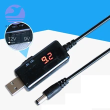 USB повышающий преобразователь постоянного тока 5 В до 9 в 12 В USB повышающий преобразователь кабель+ 3,5x1,35 мм разъем для источника питания/зарядного устройства/преобразователя питания