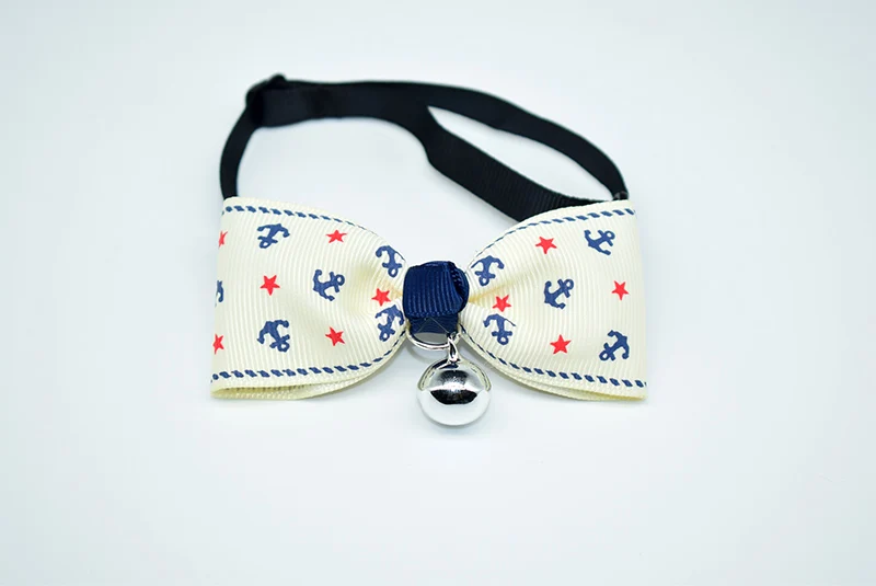 Bowknot 1 Милый галстук-бабочка колокольчик ошейники для домашних животных для маленьких и средних кошек регулируемое милое ожерелье мягкий безопасный ошейник с бантом для кошек и щенков - Цвет: Bowknot 1